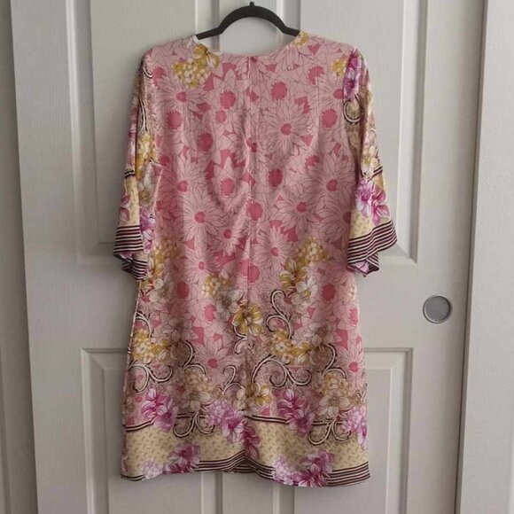 BELONGSCI V-Neck Bell Sleeve Mini Dress - Picture 6 of 9